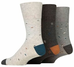 Gentle Grip 3PACK, bezuciskowe skarpety męskie,, maksymalny wzór,