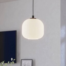 EGLO Lampa wisząca szklana Mantunalle, możliwość ściemniania, biały