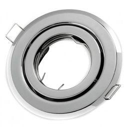 Oprawa okrągła ruchoma, tłoczona - chrom