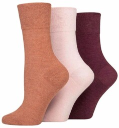 IOMI 3PACK Skarpety Damskie DLA DIABETYKÓW z szerokim