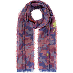 Damski szal frędzelki czerwony Passigatti