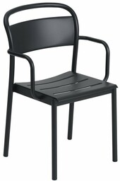 Muuto LINEAR Ogrodowe Krzesło Metalowe z Podłokietnikiem /