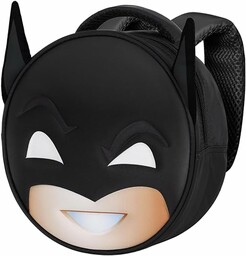 Batman Send-Plecak Emoji, Czarny, 22 x 22 cm,
