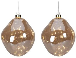 CHRISTMAS DECORATION Bombka Kropla 12 cm Złoty (2