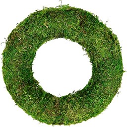 Wieniec z mchem wiklinowy, romantyczna dekoracja, wianek