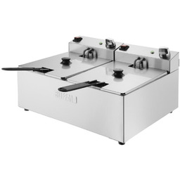 Buffalo Frytownica elektryczna 2-komorowa nastawna 5L, 5.6kW, Buffalo