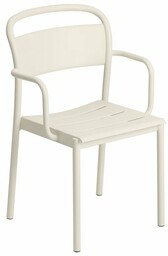 Muuto LINEAR Ogrodowe Krzesło Metalowe z Podłokietnikiem /