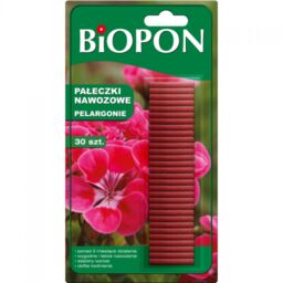 Pałeczki nawozowe do pelargonii Biopon 30 szt. >>>
