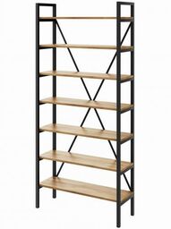Regał Medium 220x60-140x30 cm Industrial Loft na książki