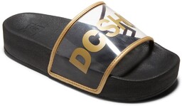 kapcie damskie DC SLIDE PLATFORM SE Black/Gold -