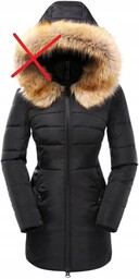 DAMSKA KURTKA PARKA PŁASZCZ PUCHOWY PIKOWANY r. XL