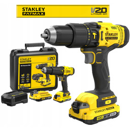 Stanley Fatmax Wiertarko-wkrętarka z udarem 18V 2x2,0Ah walizka
