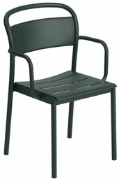 Muuto LINEAR Ogrodowe Krzesło Metalowe z Podłokietnikiem /