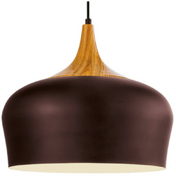 EGLO Lampa wisząca Obregon, możliwość ściemniania, brązowy /