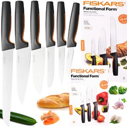 Fiskars Zestaw Komplet 6 Noży Kuchennych Siekania Obierania