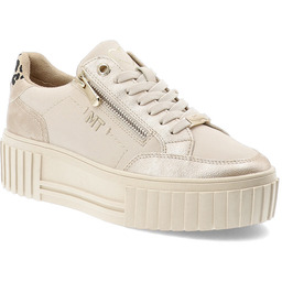 Marco Tozzi Beżowe Sneakersy Stylowe Obuwie Damskie