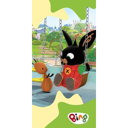 Carbotex, Królik Bing, Ręcznik dziecięcy, kapielowy, Flop, 140x70