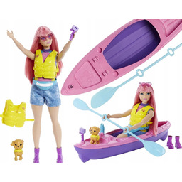 Barbie Daisy Na Kempingu Lalka Kajak 2427