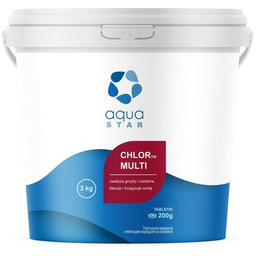 AQUASTAR Chlor do basenu Chlortix Multi 3 kg