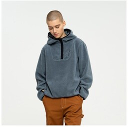 bluza SANTA CRUZ - Strip Fleece Hood Pewter