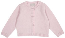 Sweter dziewczęcy Chicco bawełniany kardigan rozpinany różowy-52