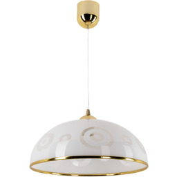 Lampa wisząca Inso B E27 biało-złota