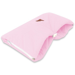 MimiNu, Mufka do wózka, Velvet pikowany, Róż, 20x40