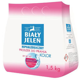 BIAŁY JELEŃ_Hipoalergiczny proszek do prania Kolor 1,5 kg