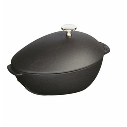 Staub Garnek żeliwny Owalny Małż 2l Czarny Special