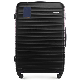 Duża walizka z ABS - u i identyfikator