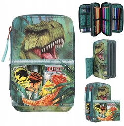 Piórnik rozkładany potrójny Depesche Dino World T-rex