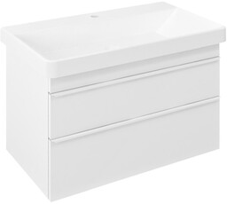 Sapho SITIA szafka umywalkowa 75.6x50x442cm 2 szuflady biały