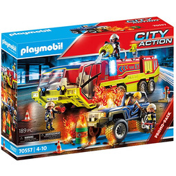 Playmobil, Akcja Straży Pożarnej Z Pojazdem Gaśniczym 70557