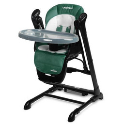 Caretero KRZESEŁKO + HUŚTAWKA INDIGO BLACK GREEN