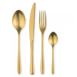 Verlo Sztućce Lui Gold - Zestaw 24-elementowy, uniwersalny