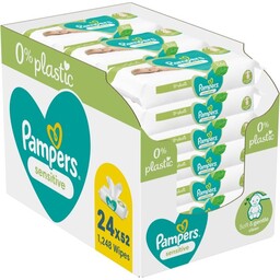 Pampers Sensitive Baby nawilżane chusteczki oczyszczające dla dzieci