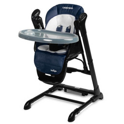 Caretero KRZESEŁKO + HUŚTAWKA INDIGO BLACK NAVY