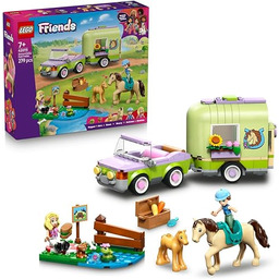 LEGO Friends Przyczepa z koniem i źrebaczkiem, zabawka