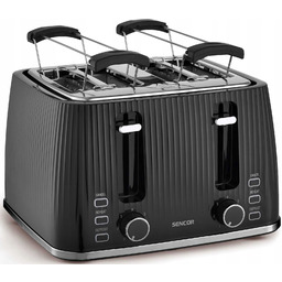 Toster opiekacz Sencor STS7541BK 1860W poczwórny 4grzanki STALowy