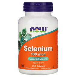 Selen 100 mcg, Now Foods, 250 tabletek