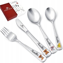 na Chrzest Roczek Gerlach Pychotki Sztućce dla Dziecka