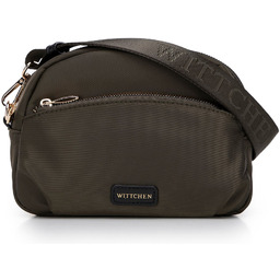 Damska torebka crossbody z nylonu zielona