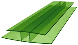 H-profil łączący 3000mm poliwęglan zielony 6mm