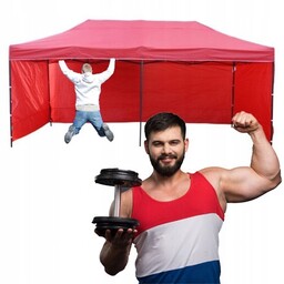 50KG 3x6 Mocny Namiot Ogrodowy Pawilon Handlowy Ekspresowy
