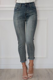 Spodnie boyfriend vintage denim Luffy