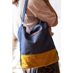 Pakamera Bogo bag z granatowego jeansu
