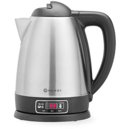 Czajnik elektryczny bezprzewodowy z regulacją temperatury, HENDI, 1,8L,