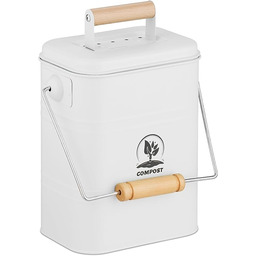 Relaxdays Kuchenny kosz na kompost, 3,5 l, żelazo