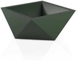 Geometryczna donica Vendetta 30 cm butelkowa zieleń