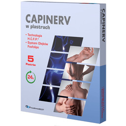 Capinerv, plastry, 5 sztuk USZKODZONE OPAKOWANIE